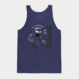 Tie dye BLACK LION VIKING Tank Top